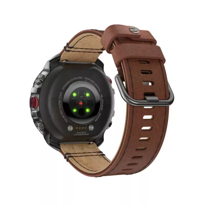 Polar Grit X2 Pro Titan outdoorové športové hodinky, M/L, koža jesenné farby (900110288)