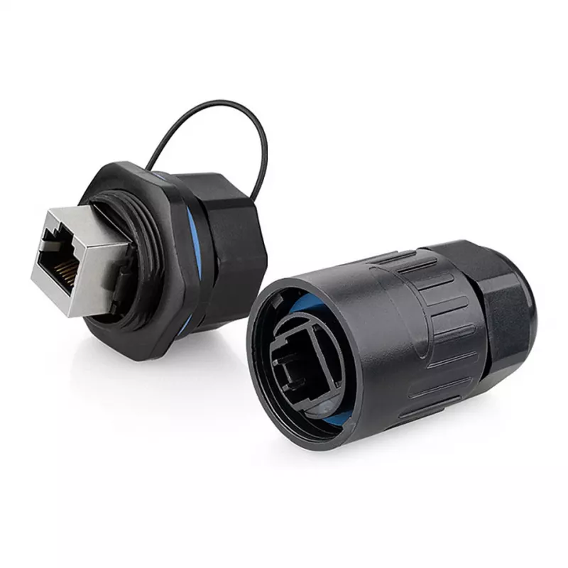 Alcasa IC06-R103 - RJ45 - čierna - meď - plast - silikagél - IP65 - IP67 - -40 - 80 °C (IC06-R103)