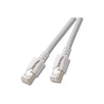 EFB-Elektronik RJ45 patch kábel Kat.6A S/FTP FRNC VC LED sivý 1,5m