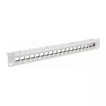 EFB-Elektronik rozvádzací panel patchpanel 48,30 cm (19) 1HE, 24-portový, sivý, bez keystone výrobca: EFB Elektronik (EC020100001)