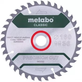 Kotúčový pílový list Metabo 628659000 16 cm vŕtanie 2 cm 1 kus