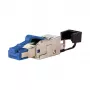 METZ CONNECT pro - sieťové pripojenie - RJ-45 (samec) - tienený - CAT 8,1 - IEEE 802,3bq - modrá (130H405032-E)