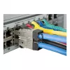 METZ CONNECT pro - sieťové pripojenie - RJ-45 (samec) - tienený - CAT 8,1 - IEEE 802,3bq - modrá (130H405032-E)