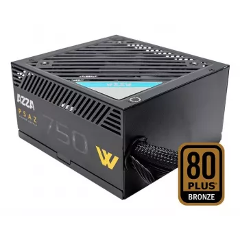 Napájací zdroj AZZA PSAZ-750W 750 W 20+4 pin ATX 80 PLUS Bronze čierna, nemodulárny