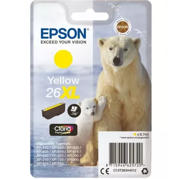 Atramentová kazeta žltá 26XL/C13T26344010 Epson