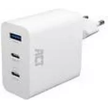 ACT USB-C/USB-A nabíjačka 65W 3-port Power Delivery PPS QuickCharge GaNFast