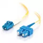 C2G InfiniBand/optický kábel 2 m LC SC OFNR žltý
