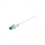 Wentronic Goobay CAT 6a patch kábel, S/FTP (PiMF), biely, 3 m – LSZH bez halogénov, meď (93790)