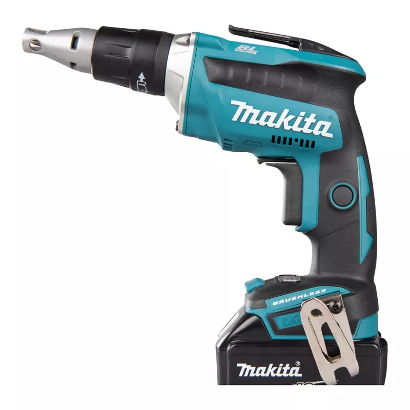 Makita DFS452TJX2 aku skrutkovač na sadrokartón