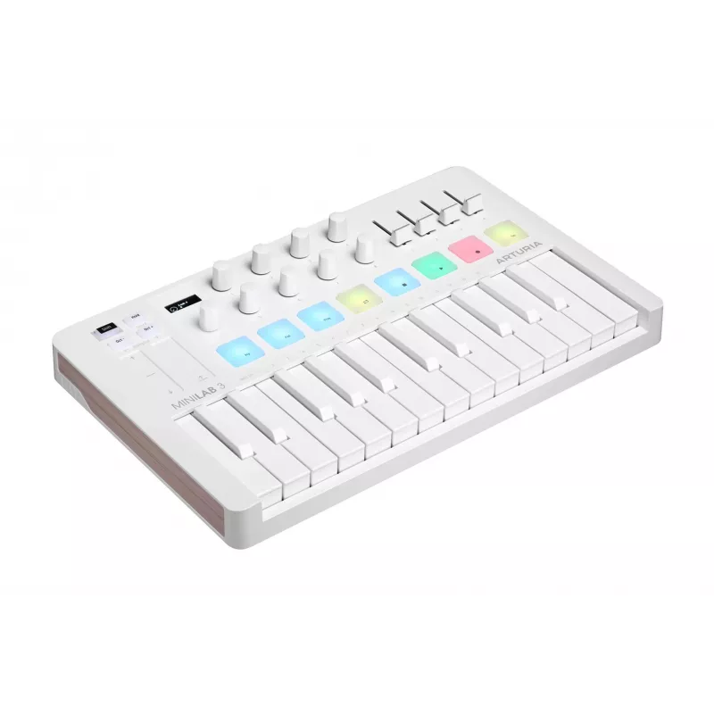 Arturia MiniLab 3 - MIDI ovládacia klávesnica, biela
