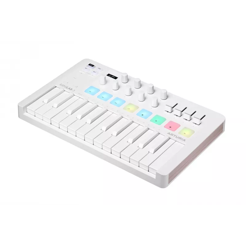 Arturia MiniLab 3 - MIDI ovládacia klávesnica, biela