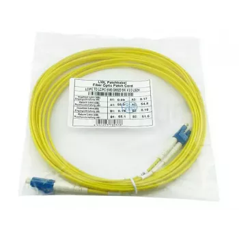 BlueOptics CAB-SMF-LC-LC-5-BO LC-UPC/LC-UPC singlemode optický patch kábel, 5 m, béžový