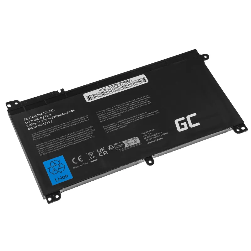 Batéria Green Cell HP125V2 pre HP Pavilion x360 Stream 14-AX
