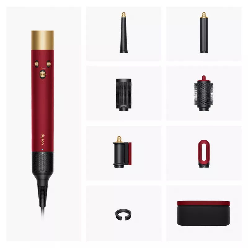 Airwrap i.d. Straight + Wavy Limited Edition, multistyler červená/zlatá, Bluetooth