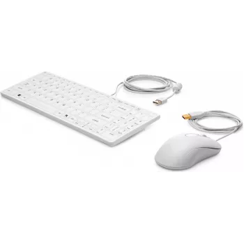 HP USB klávesnica a myš Healthcare Edition Full-Size káblová biela