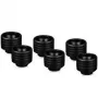 Thermal Grizzly DeltaMate Compression Fitting ST16, mosadz G1/4, čierny, balenie 6 kusov (TG-DM-FIT-6001)