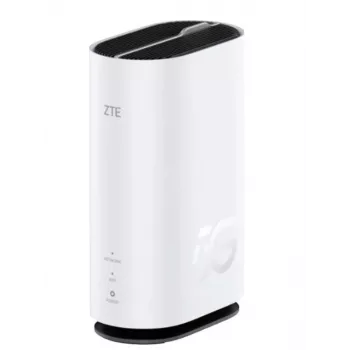 ZTE G5C – gigabitový ethernetový dvojpásmový WLAN router (2,4 GHz / 5 GHz) Wi-Fi 6 4G/5G v bielej