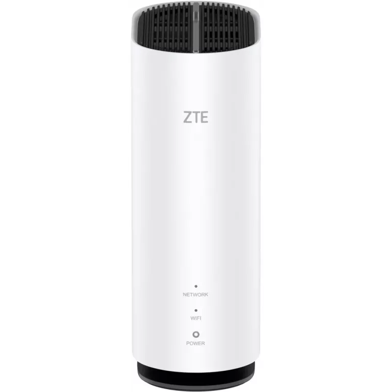 ZTE G5C – gigabitový ethernetový dvojpásmový WLAN router (2,4 GHz / 5 GHz) Wi-Fi 6 4G/5G v bielej