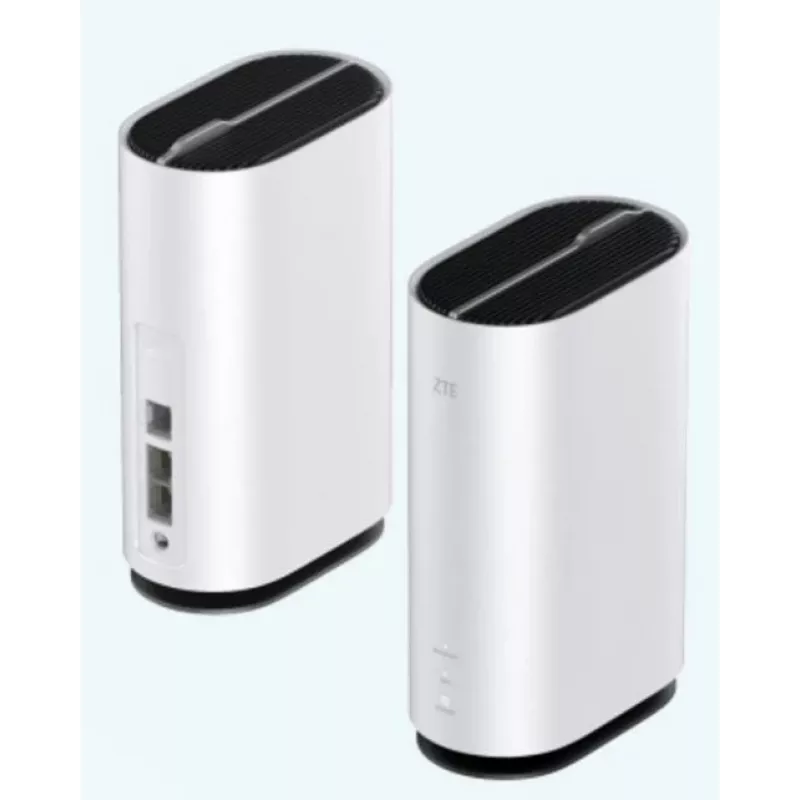 ZTE G5C – gigabitový ethernetový dvojpásmový WLAN router (2,4 GHz / 5 GHz) Wi-Fi 6 4G/5G v bielej