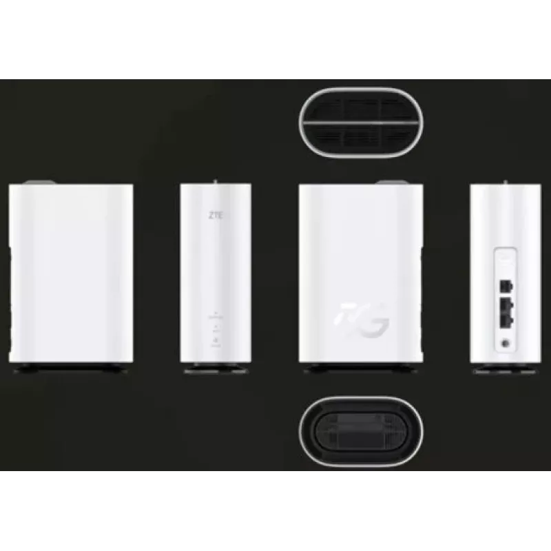 ZTE G5C – gigabitový ethernetový dvojpásmový WLAN router (2,4 GHz / 5 GHz) Wi-Fi 6 4G/5G v bielej
