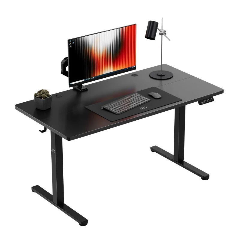 Stôl mark adler Leader 7.3 čierny – výškovo nastaviteľná ergonomická pracovná stanica