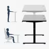 Stôl mark adler Leader 7.3 čierny – výškovo nastaviteľná ergonomická pracovná stanica