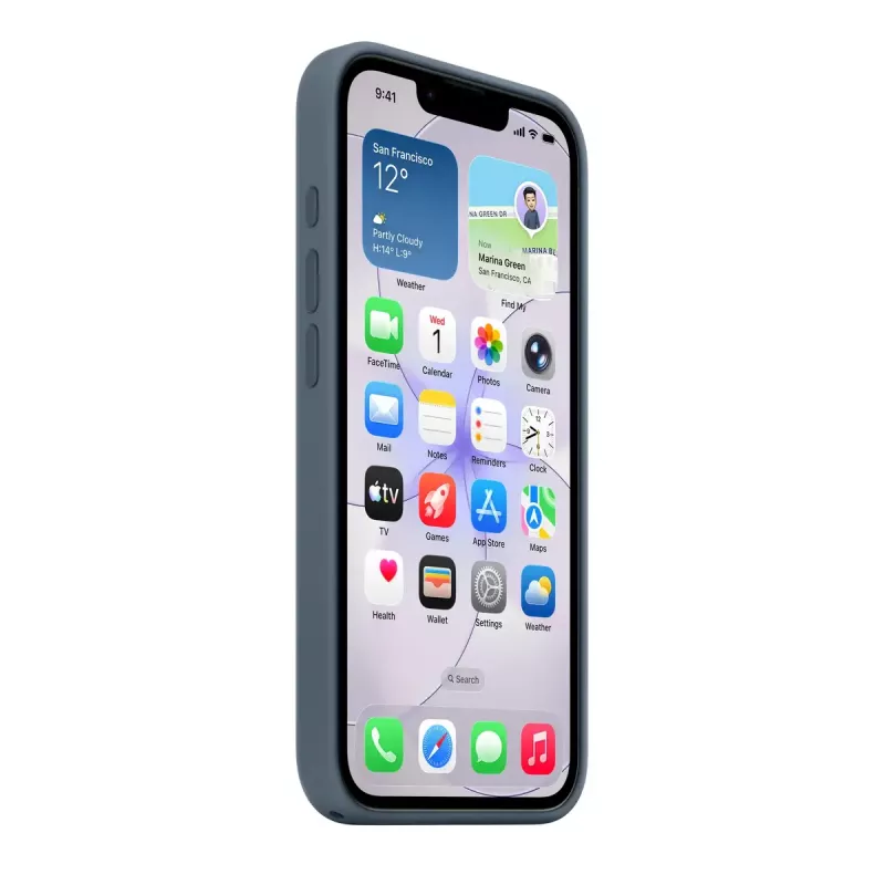 Silikónové puzdro s MagSafe pre Apple iPhone 17e — Anchor Blue, puzdro, vhodné pre 6,1 inch (15,5 cm)