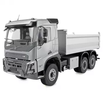 Rádiom diaľkovo ovládaný Amewi Volvo FMX E015 6x4 sklápač 1:14 RTR strieborný