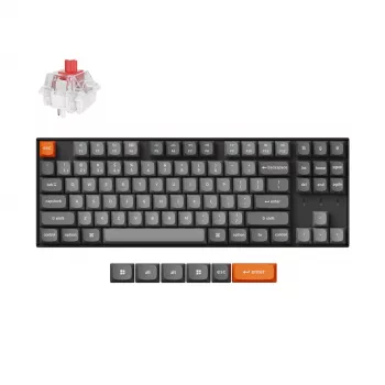 Keychron K8 Max klávesnica univerzálna USB RF Wireless Bluetooth čierna 80% mechanická