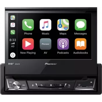AVH-Z7200DAB, čierna, 1 DIN, CD, DVD, MOSFET, AAC, FLAC, MP3, WAV, WMA, JPEG