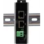 Ethernet PoE Gigabit injektor Exsys EX-6007POE-WT — 1×Gigabit RJ45, PoE, 12–24V svorkovnica