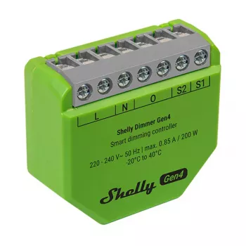 Shelly Dimmer Gen4 Green multi-protokolová konektivita