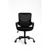 Kancelárska stolička ActiveJet YK507 čierna – ergonomická otočná stolička, textil/PU, výškovo nastaviteľná