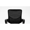 Kancelárska stolička ActiveJet YK507 čierna – ergonomická otočná stolička, textil/PU, výškovo nastaviteľná