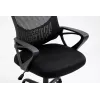 Kancelárska stolička ActiveJet YK507 čierna – ergonomická otočná stolička, textil/PU, výškovo nastaviteľná
