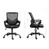 Kancelárska stolička ActiveJet YK507 čierna – ergonomická otočná stolička, textil/PU, výškovo nastaviteľná
