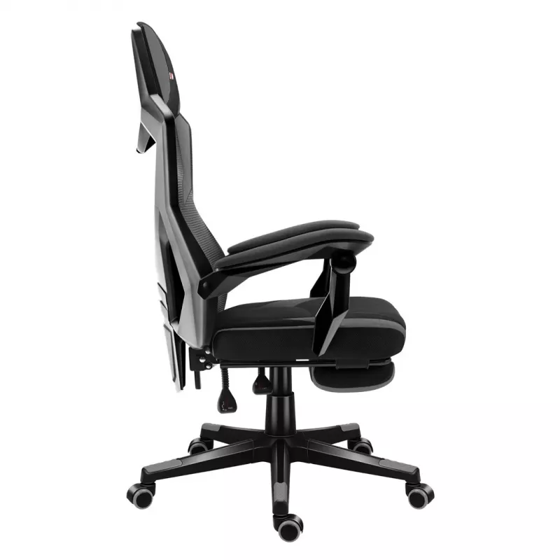 Herná stolička huzaro Combat 3.1 sivá — ergonomická, nastaviteľná sedačka pre hráčov