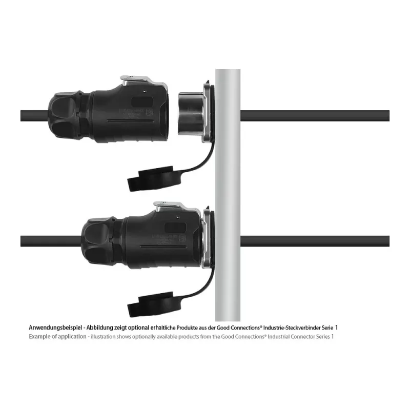 Good Connections priemyselný konektor S1 - Power 4-pin M20