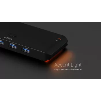 USB 3.2 Gen1 2x4 Sharing Switch ATEN US5324 s Host A + C a 4 portami pre zariadenia