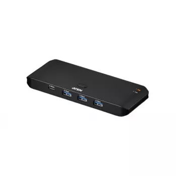 USB 3.2 Gen 1 Sharing Switch ATEN US4324 — 2x Host na 4x zariadenie, USB-A/USB-C rozhrania, 5 Gbit/s