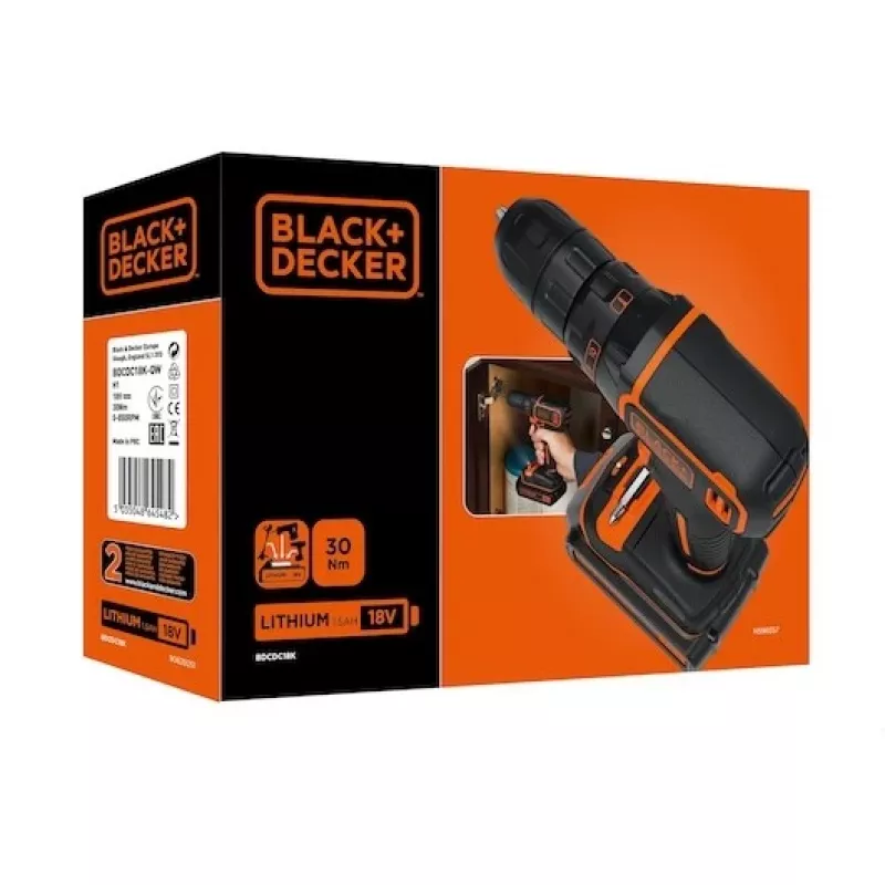 Black & Decker BDCDC18-QW vŕtačka 650 ot/min čierna, oranžová