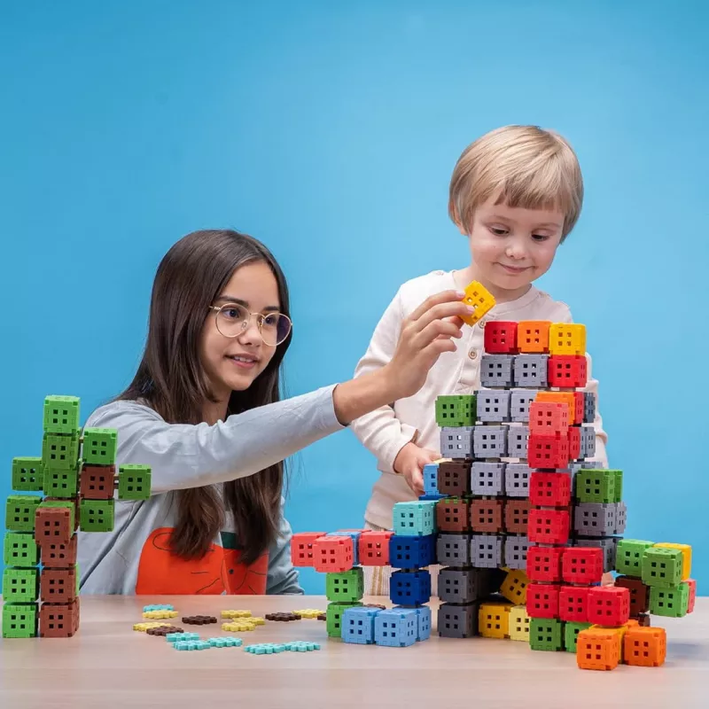 Stavebné bloky Marioinex Mini Waffel model 908204 — 142-dielna sada