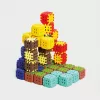 Stavebné kocky Marioinex Mini Waffle 302 dielov — stohovateľná, do seba zapadajúca stavebná sada