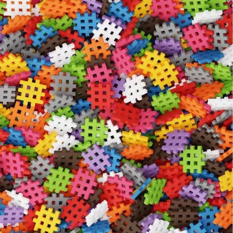 Stavebné kocky Marioinex Mini Waffle 200 kusov – plastový stavebnicový systém na spájanie