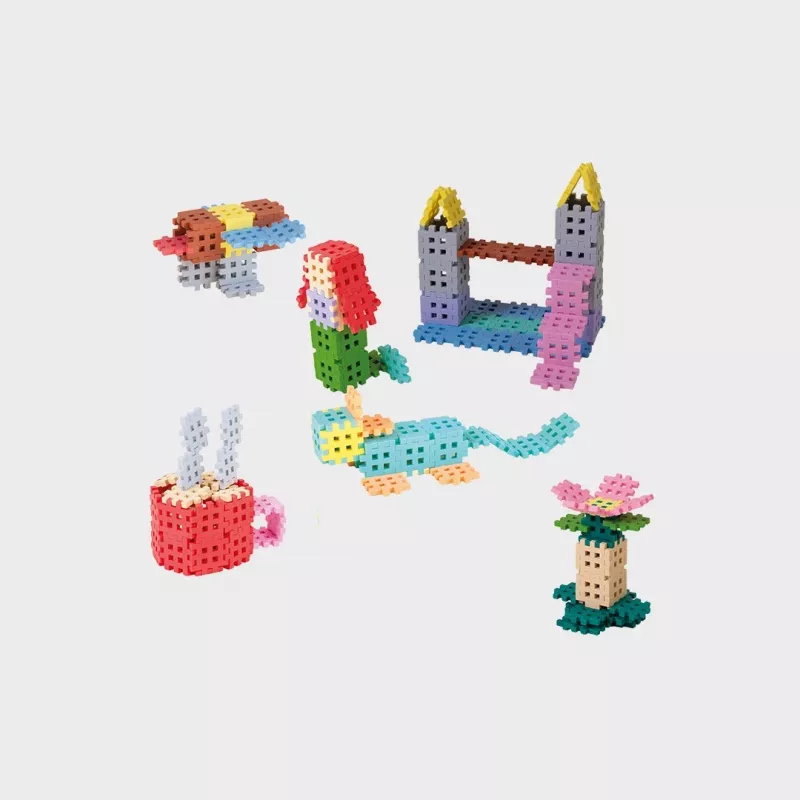 Stavebnice Marioinex Mini Waffle 400 kusov pastel – stavebná sada pre deti