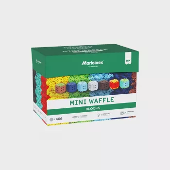 Stavebnice Marioinex Mini Waffel 406 kusov — stavebnica pre kreatívne hranie