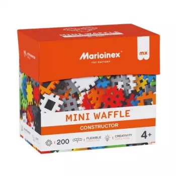 Stavebná sada Marioinex Mini Waffle Constructor 200 kusov — stavebné kocky pre kreatívne hranie
