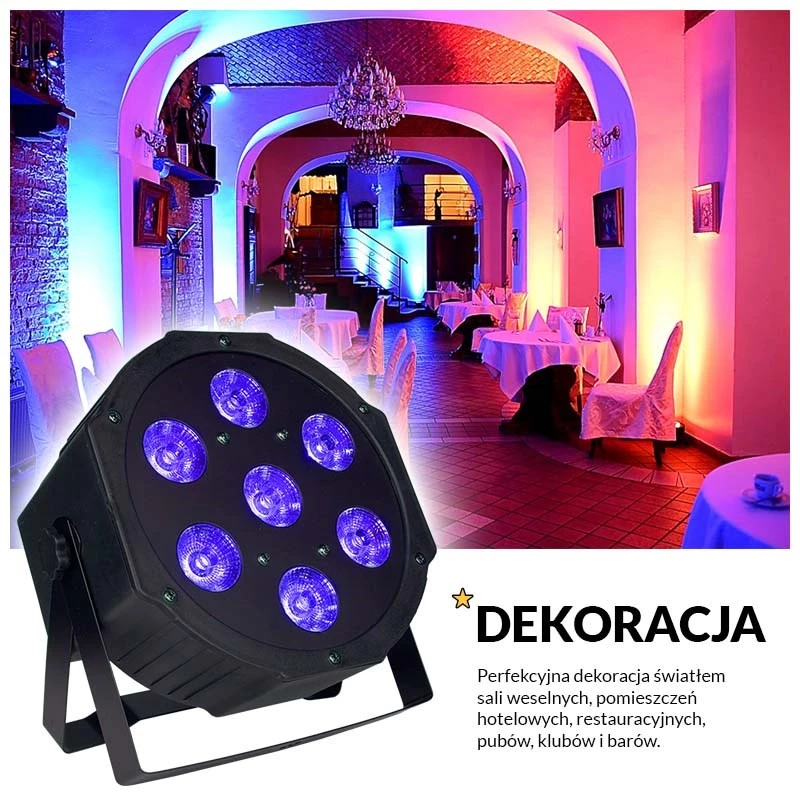 LIGHT4ME TRI PAR Basic 7x9 - LED divadelný reflektor