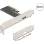 DELOCK PCI Express x4 na 1x externý OCuLink (SFF-8612) adaptérová karta, Low-Profile