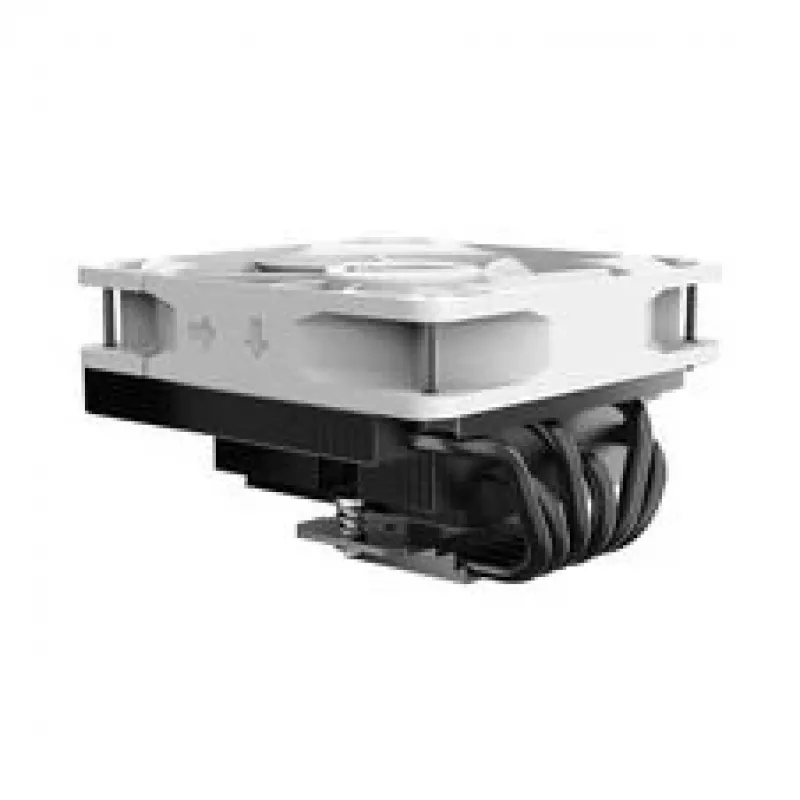 CPU chladič Akasa VIPER H6L biely – plochý vzduchový chladič, jeden ventilátor, vežový chladič
